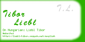 tibor liebl business card